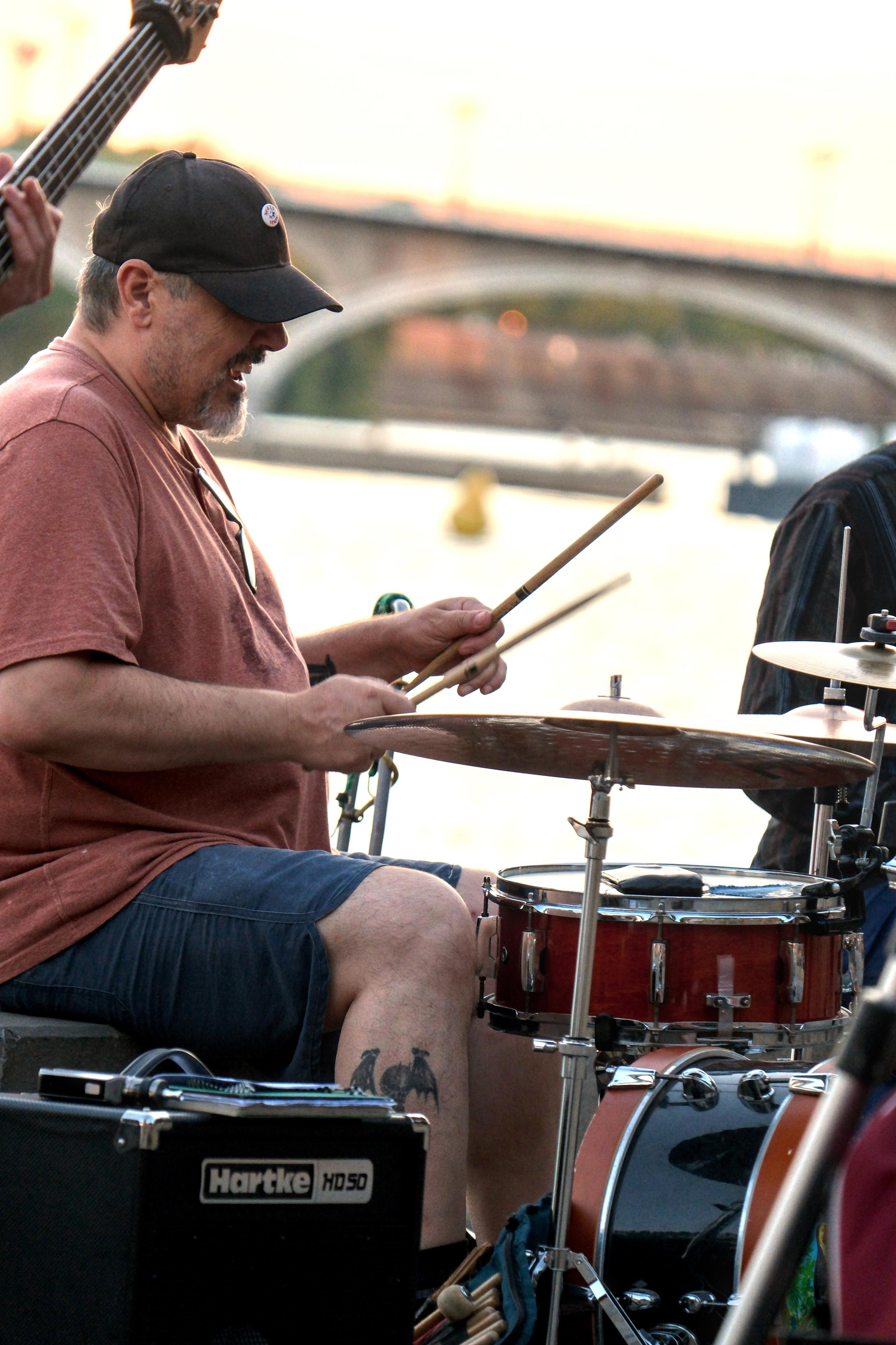 photo concert, bords de Garonne, Toulouse, Nokta Simio, Julien Franck